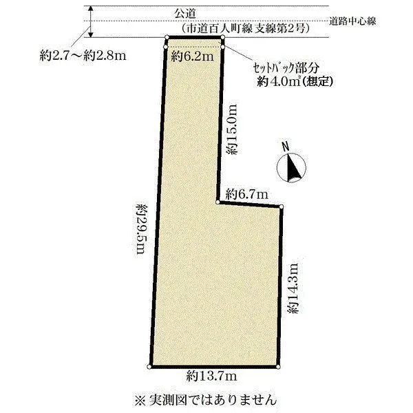 名古屋市東区百人町 間取図(平面図)