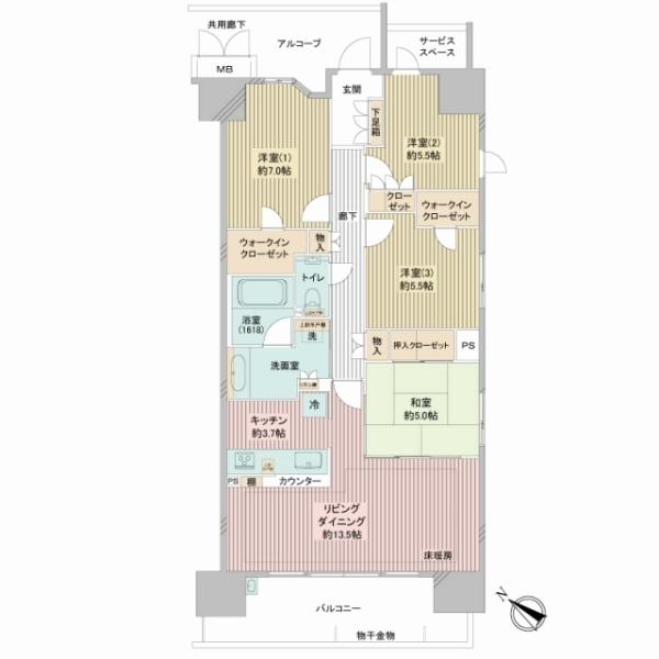 ジオ多摩センター 間取図