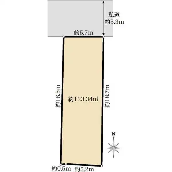 向日市寺戸町山縄手 間取図