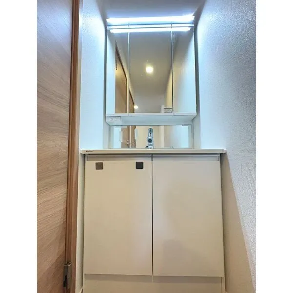 川崎市川崎区中島2丁目 <2階・洗面化粧台>2階のトイレの横には独立洗面化粧台があります。