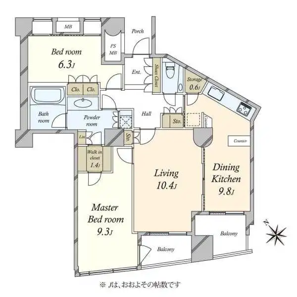 品川Ｖタワー 間取図