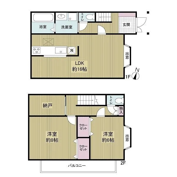 神戸市東灘区西岡本６丁目 物件間取り図です。