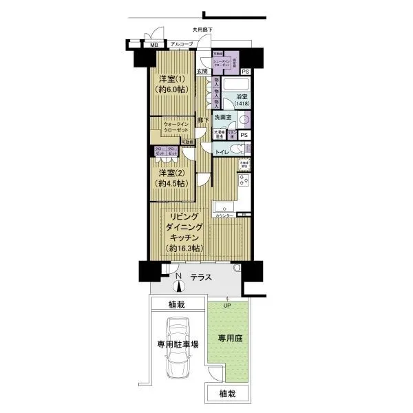 プレイズ新金岡 間取図