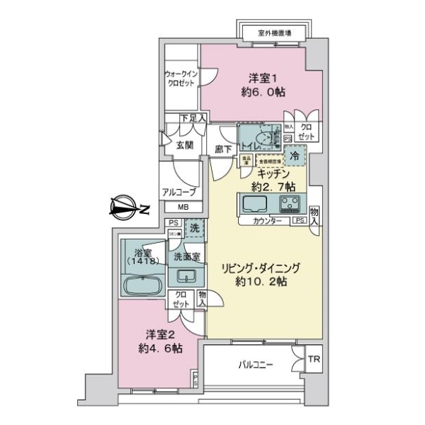 Ｄ’グラフォート西台 間取図