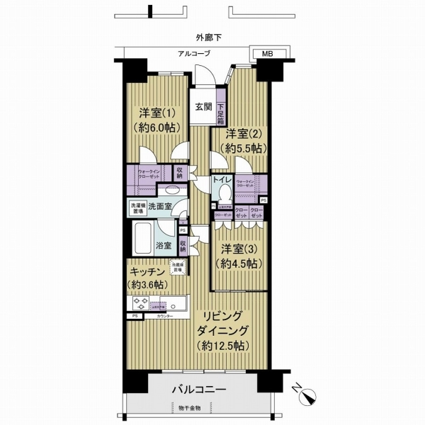 オーベル市川 間取図