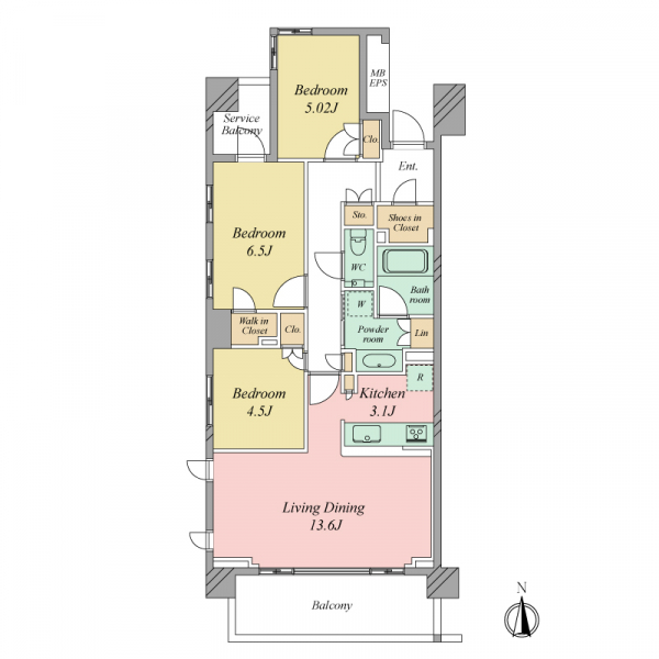 レジデンスコート練馬 間取図