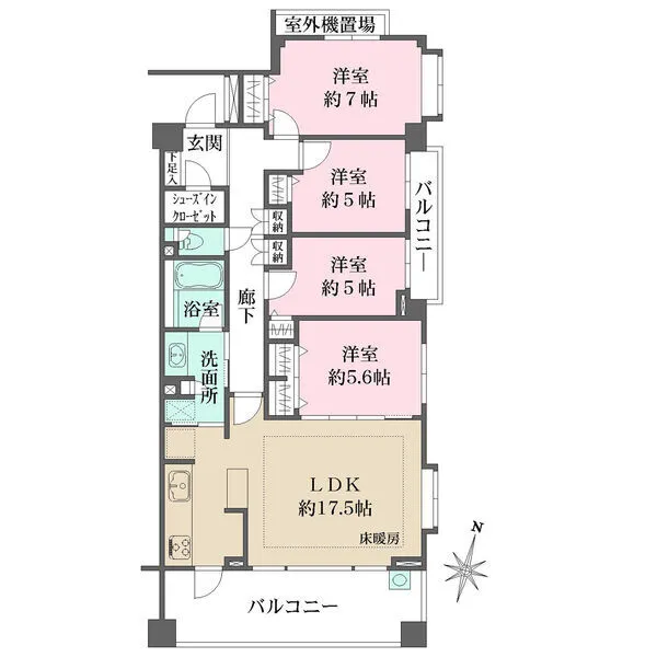 パークテラス浦和針ヶ谷 間取図