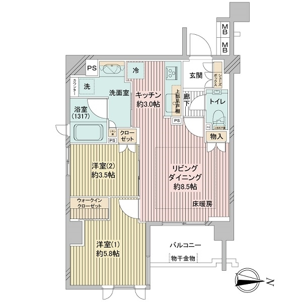 ブランシエラおとめ山公園 間取図