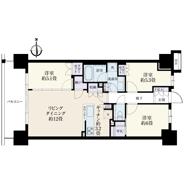 クラッシィハウス湘南藤沢 間取図