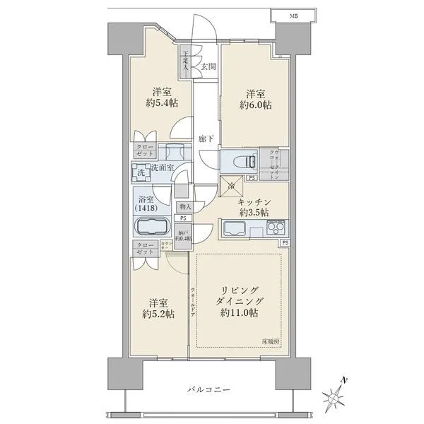 ＳＨＩＮＴＯ　ＣＩＴＹ（シントシティ） 間取図