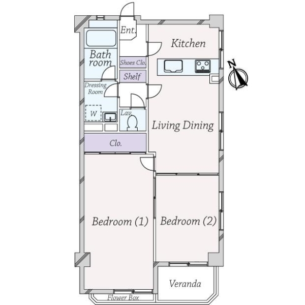 ライオンズマンション高円寺 間取図