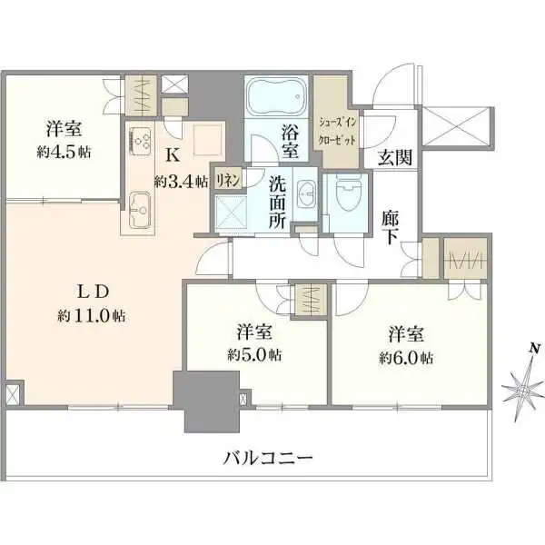 プラウドタワー金町 間取図