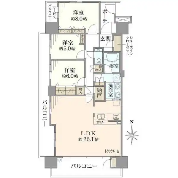 東京フロンティアシティ　アーバンフォートウエストブロック 間取図