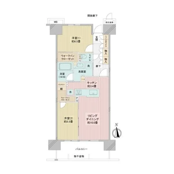 ブランシエラ品川勝島フレシア 間取図