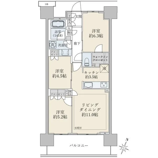 ＳＨＩＮＴＯ　ＣＩＴＹ（シントシティ） 間取図