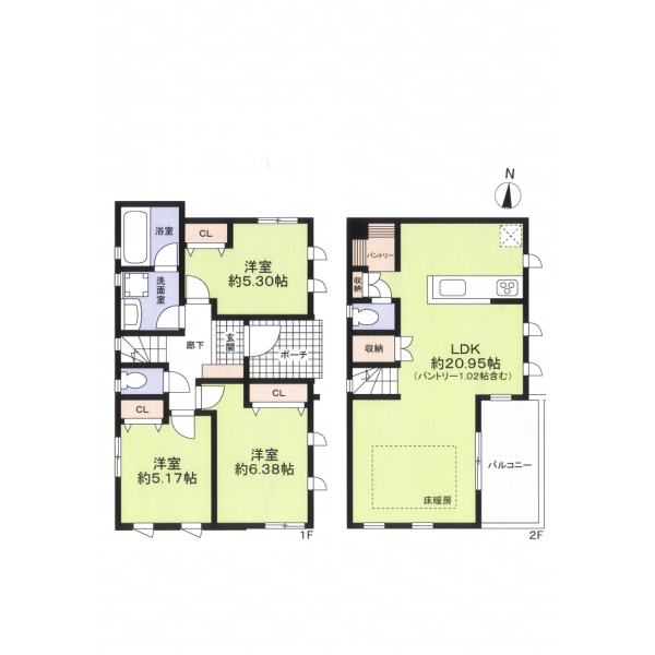 大田区久が原１丁目 間取図