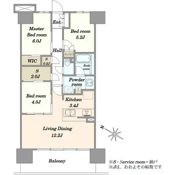 リビオシティ西葛西親水公園 間取図