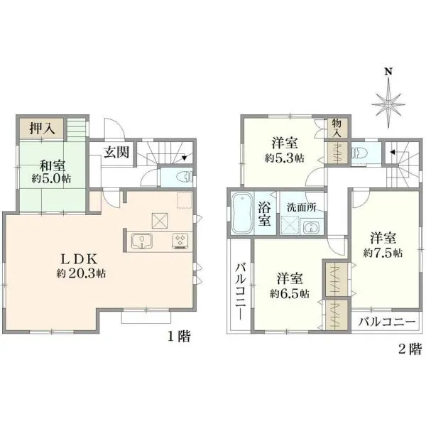 さいたま市緑区松木３丁目 間取図