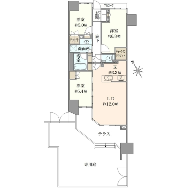 プラウド府中白糸台 間取図