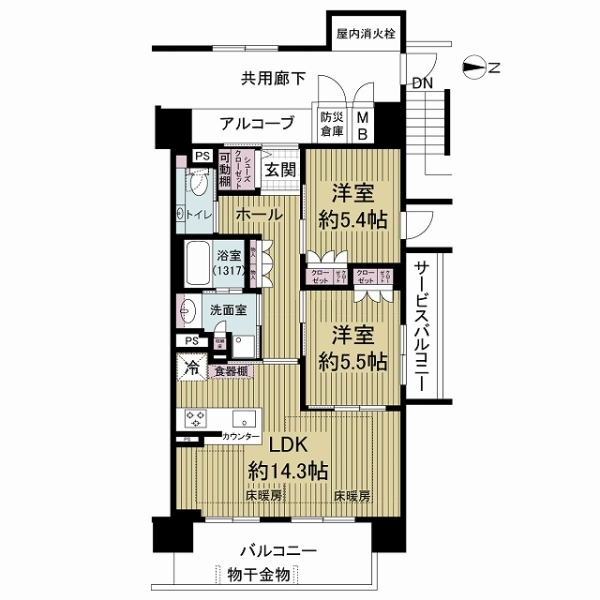 サンミット大日 間取図
