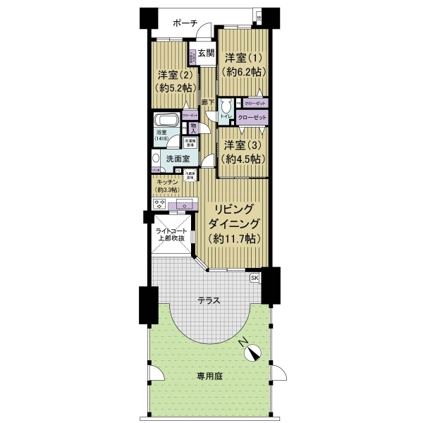 レクセルマンション西船橋第弐 間取図