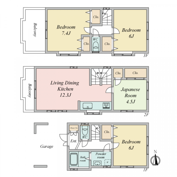 豊島区池袋本町１丁目 間取図