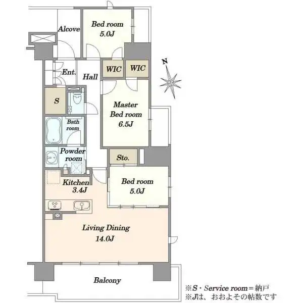 プラウド駒込トレサージュ 間取図