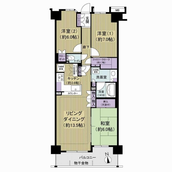 ルネ花小金井 間取図