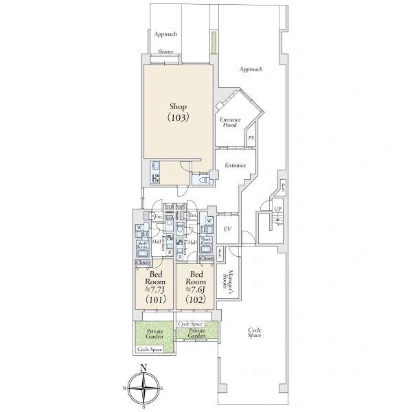 レジデンス京都ゲートシティ 間取図