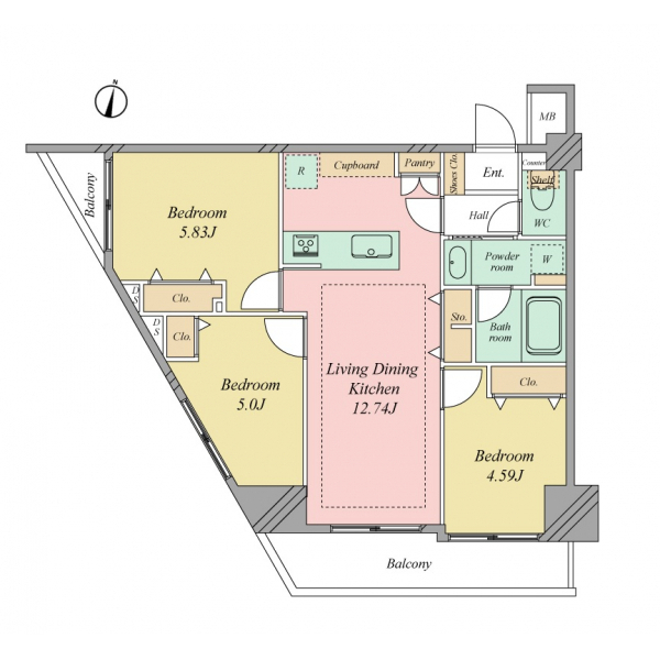 グリーンパーク新宿の杜 間取図