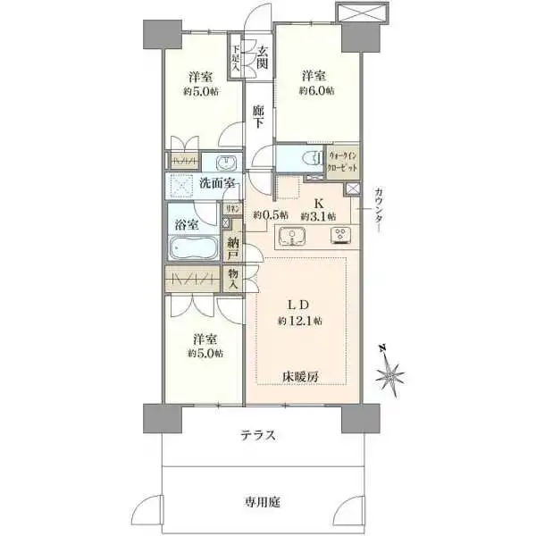 プレミスト船橋塚田 間取図
