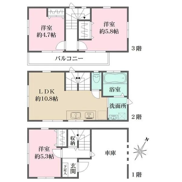 横浜市保土ケ谷区岩井町 間取図