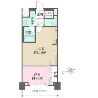 浴室乾燥機や食器洗乾燥機など機能的な設備が揃っています。キッチンは調理に集中しやすい壁付けタイプ。