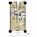 メイプルパーク・スクエア西弐番街 3LDK、専有面積67.43m2のお部屋です♪