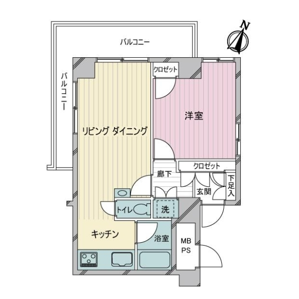 ライオンズマンション北品川第２ 間取図