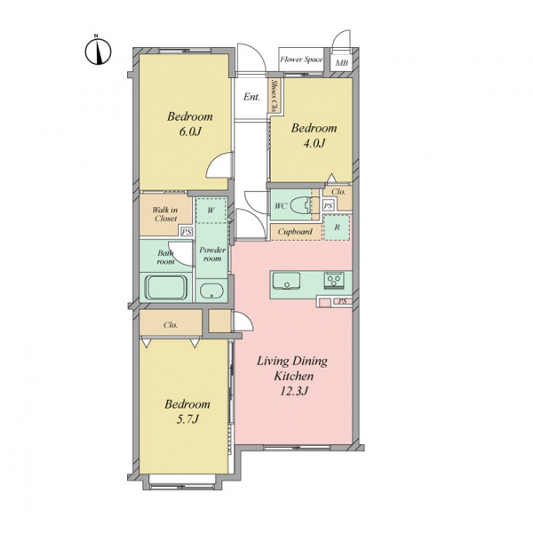 ベルハイム下北沢 間取図