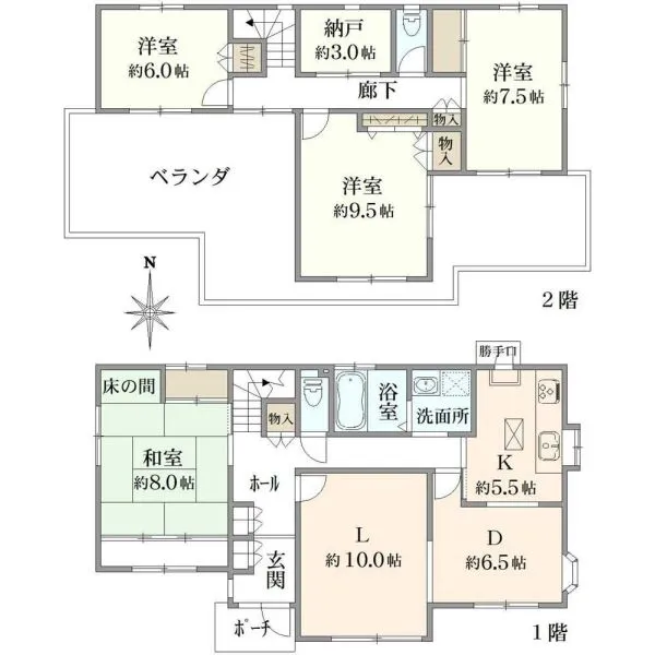 八王子市富士見町 間取図