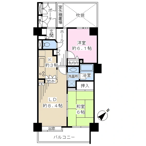 シーアイマンションあずま百樹園 間取図