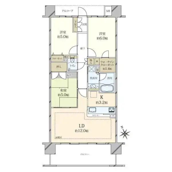 クレストシティタワーズ浦安リバータワー 間取図