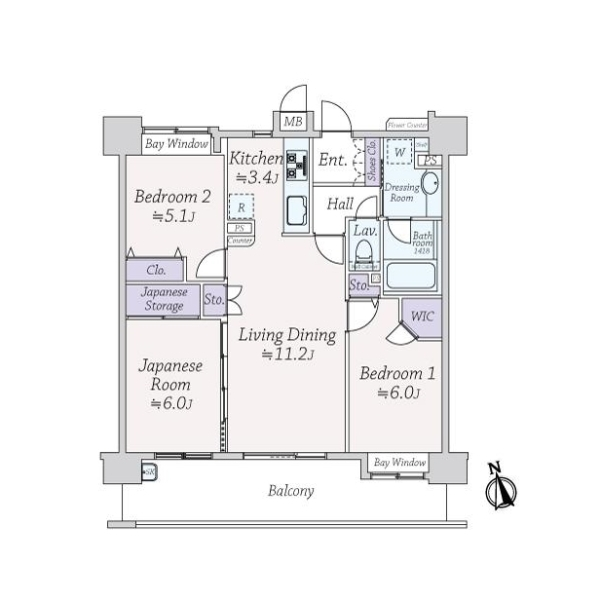 ビクトリアハイム武蔵小金井 間取図