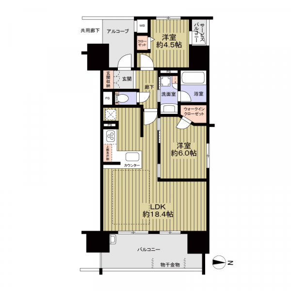 プレサンスグラン栄ＴＨＥ　ＴＯＷＥＲ 間取図