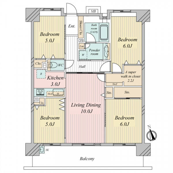 デュオガーデン柏見晴らしの丘 間取図