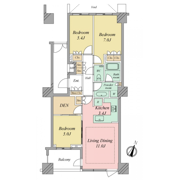 アトラスタワー向ヶ丘遊園 間取図