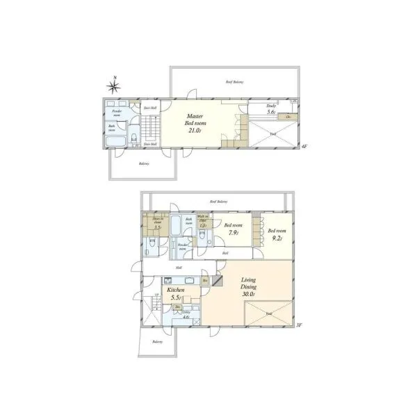 レフィール南麻布 間取図
