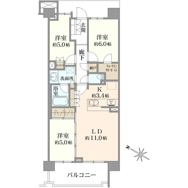 オハナ船橋習志野台 間取図