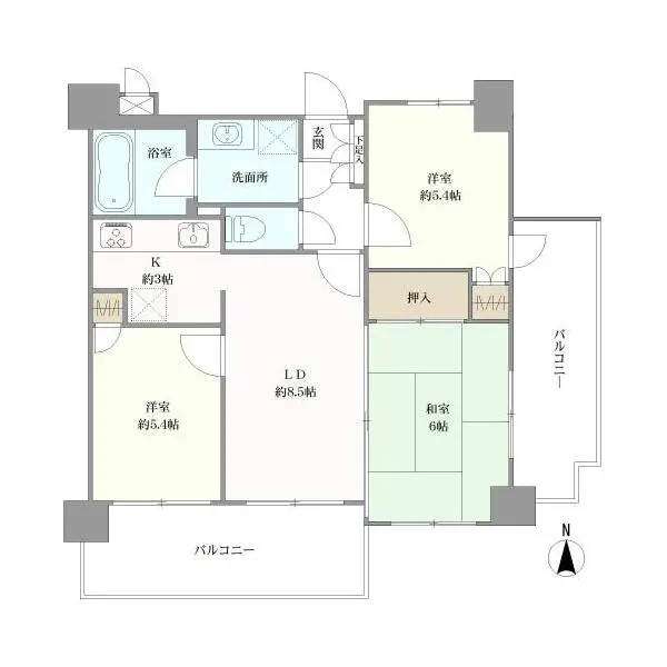 マイキャッスル赤羽アーバンステージ 間取図