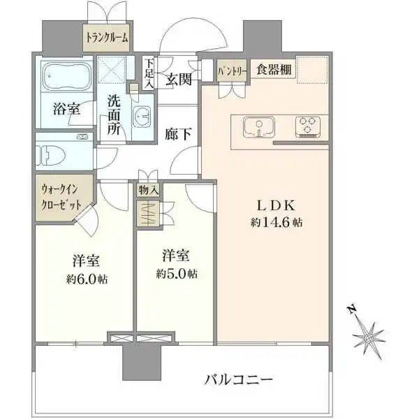 パークシティ武蔵小山ザタワー 間取図