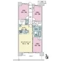 メガシティテラス２棟 間取図