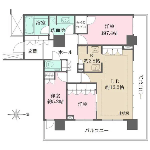 ザ・リバープレイスウエストタワー 間取図