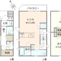 新宿区富久町 間取図